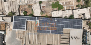 500kw on-grid solar system installed with jinko 710w panels on industrial rooftop