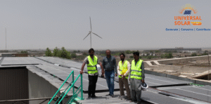 durable roof-mount structure supporting 500kw solar setup