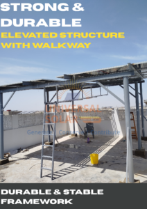 elevated structure with walkway